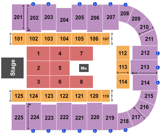 Tucson Arena At Tucson Convention Center Gabriel Iglesias Seating Chart